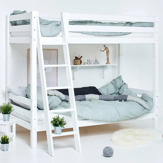 Hoppekids, ECO Luxury, Hög våningssäng (Cabriolet) 90x200 cm, Vit