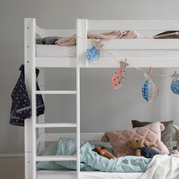 Hoppekids, ECO Luxury, Hög våningssäng (Cabriolet) 90x200 cm, Vit