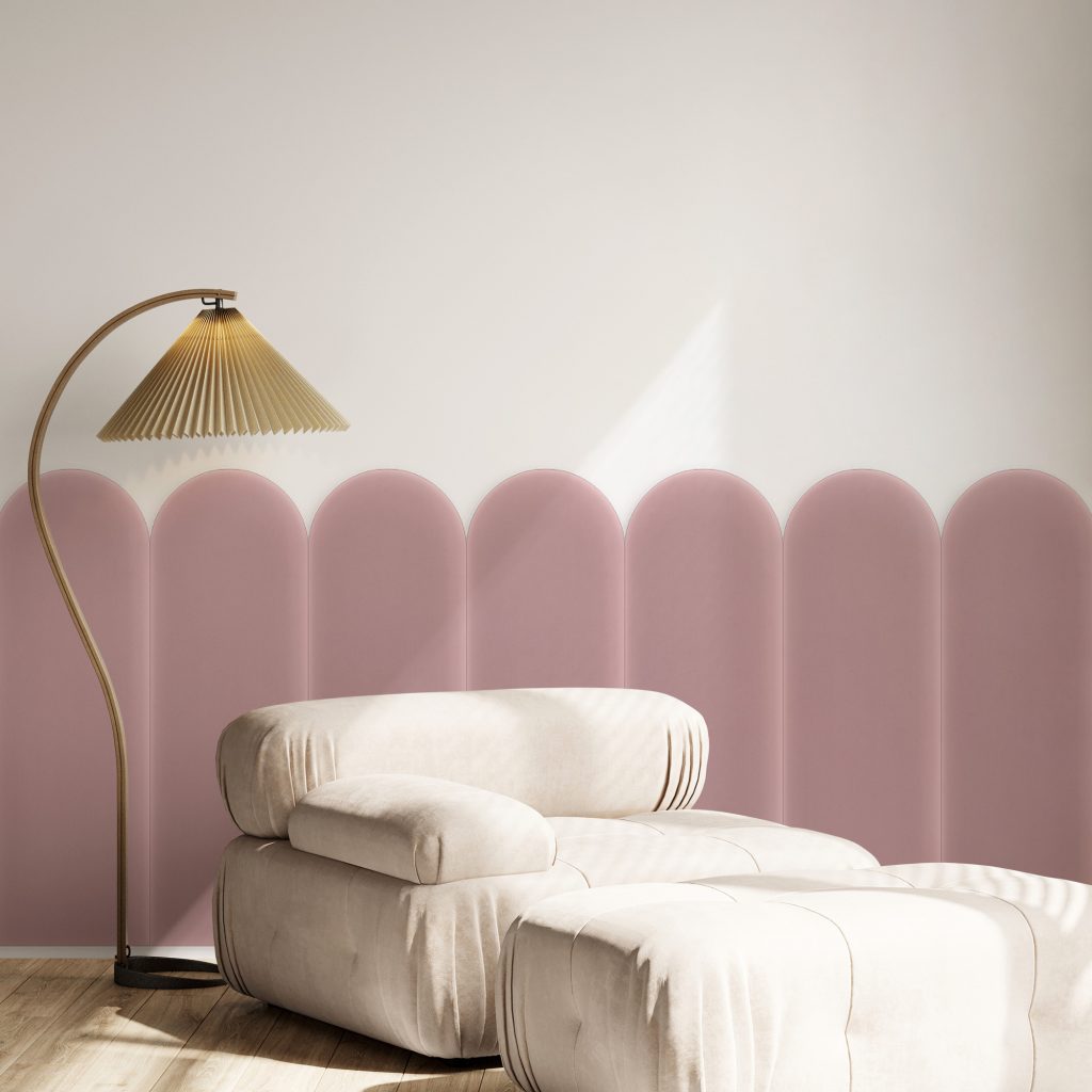 Magic Velvet, Väggpanel 60X20cm, Rosa