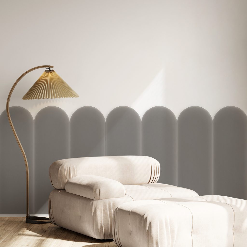 Magic Velvet, Wall Panel 60X20cm, Grey