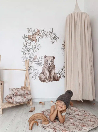 Wall Sticker 140cm, Forest Animals, Bear