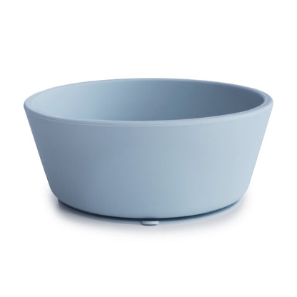 Mushie, Silicone Bowl with Suction Cup, Powder Blue