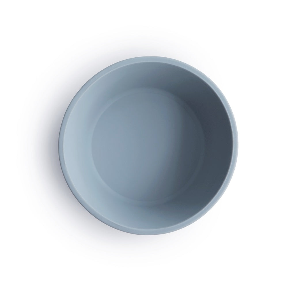 Mushie, Silicone Bowl with Suction Cup, Powder Blue