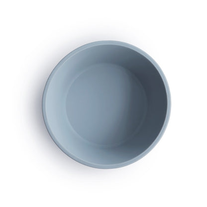 Mushie, Silicone Bowl with Suction Cup, Powder Blue