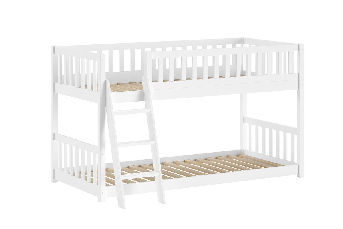 Vipack, Ronald, Montessori Bunk Bed (Convertible) 90x200 cm, White