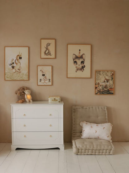 Bellamy, Royal, Chest of 3 drawers, White