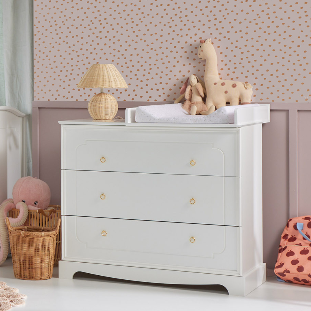 Bellamy, Royal, Chest of 3 drawers, White