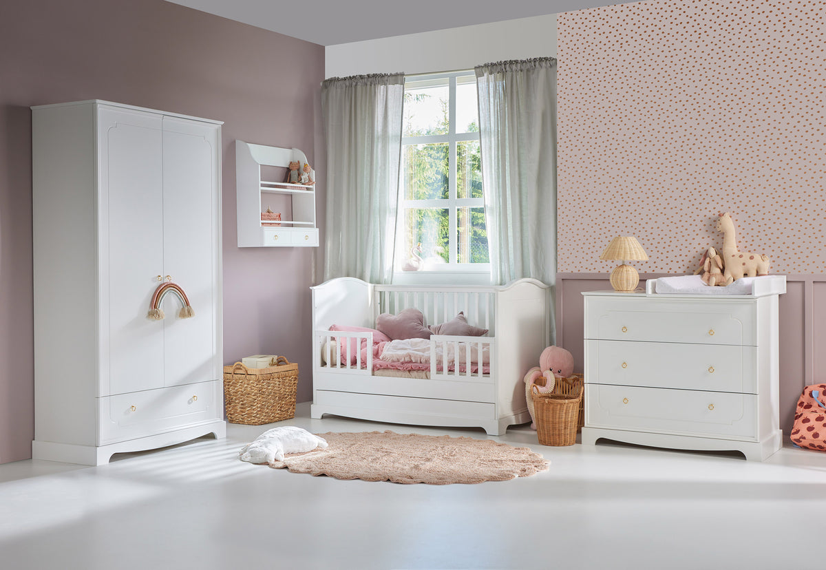 Bellamy, Royal, Chest of 3 drawers, White
