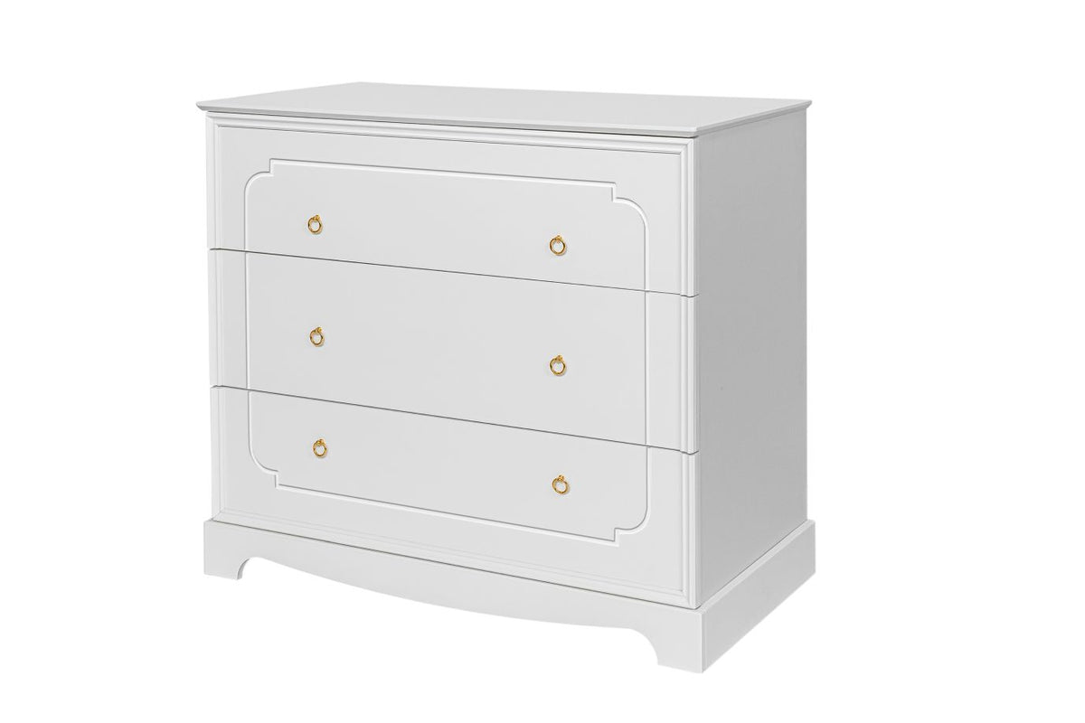 Bellamy, Royal, Chest of 3 drawers, White