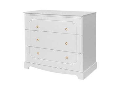 Bellamy, Royal, Chest of 3 drawers, White