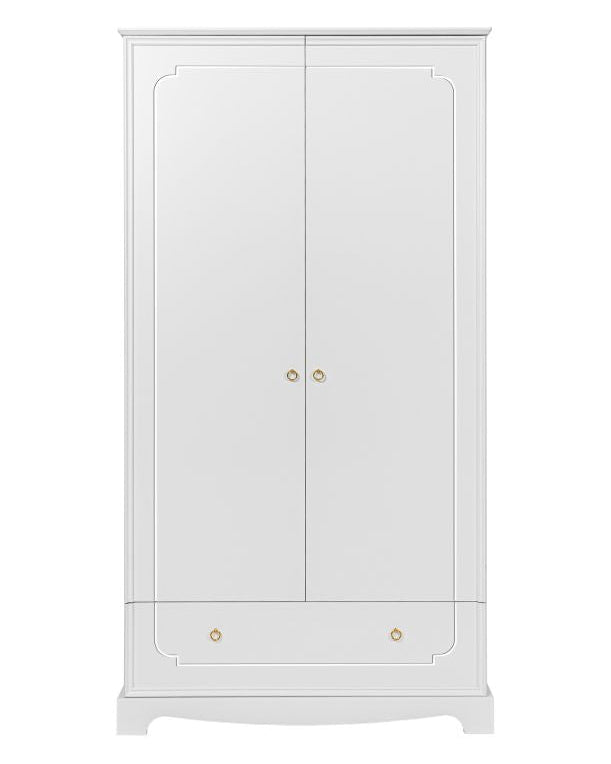 Bellamy, Royal, Wardrobe with 2 doors, White