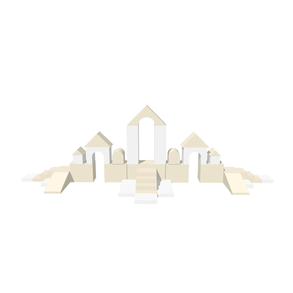 Iglu, Leikkimoduuli, MEGA Castle, White and Beige