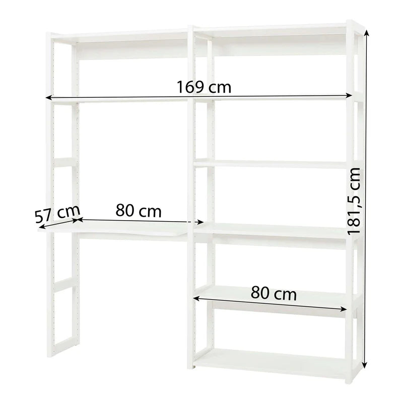 Hoppekids, STOREY- 8 shelf set &amp; desk