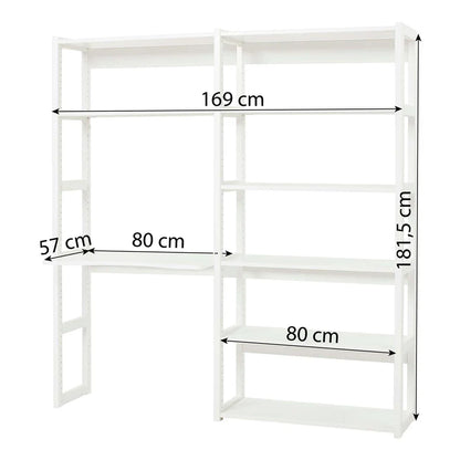 Hoppekids, STOREY- 8 shelf set &amp; desk