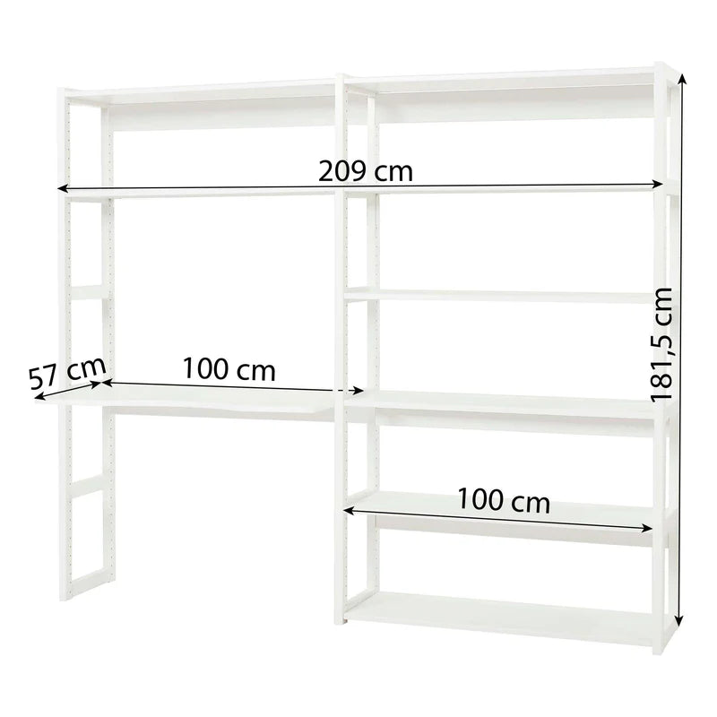 Hoppekids, STOREY- 8 shelf set &amp; desk