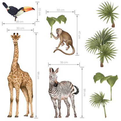 Pastelowe Love, Seinätarra Setti, Safari Animals 2