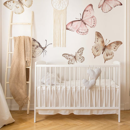 Pastel Love, Wall Sticker Set L, Butterflies