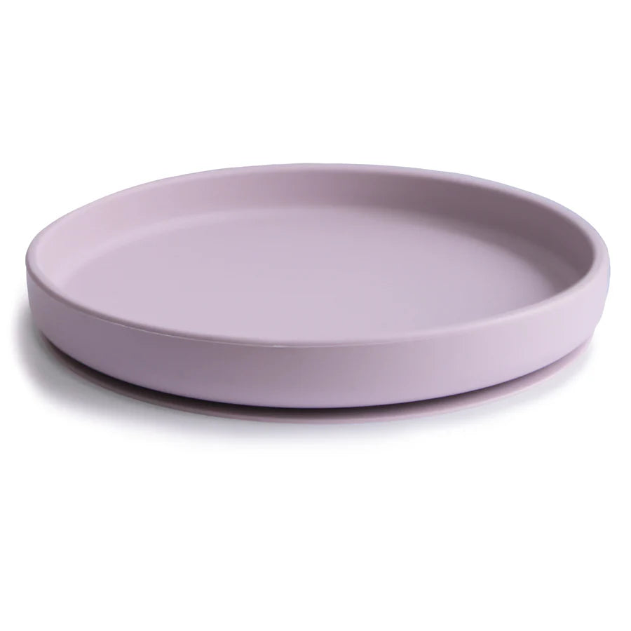 Mushie Silikonplatta med sugkopp, Classic Soft Lilac