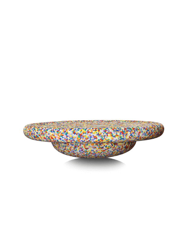 Stapelstein, Rainbow 6 st Set + Balansbräda, Super Confetti Pastell