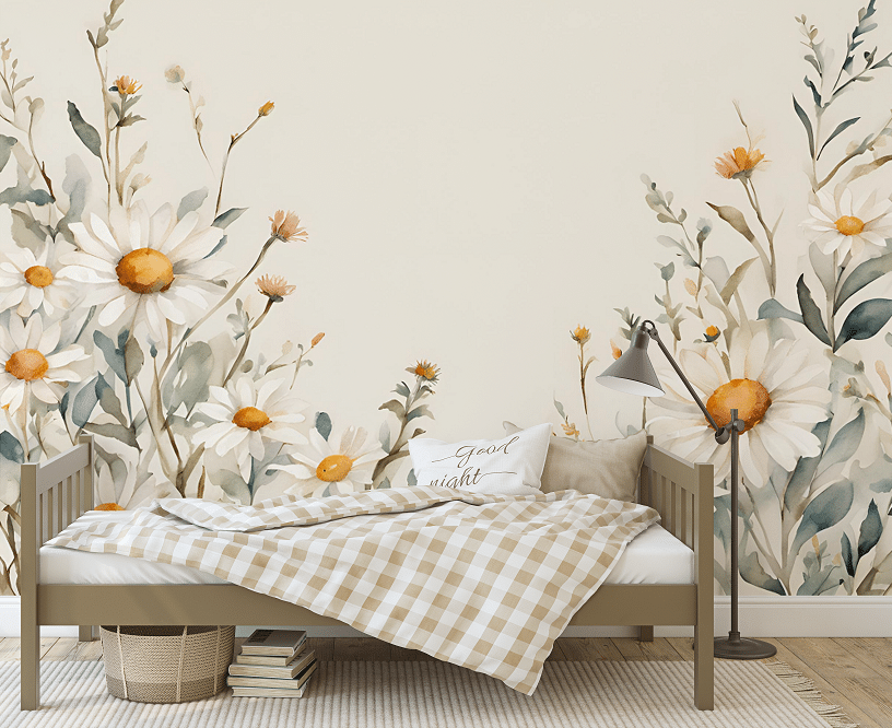 Valokuvatapetti, Daisies