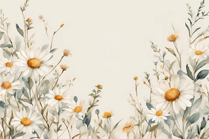 Valokuvatapetti, Daisies