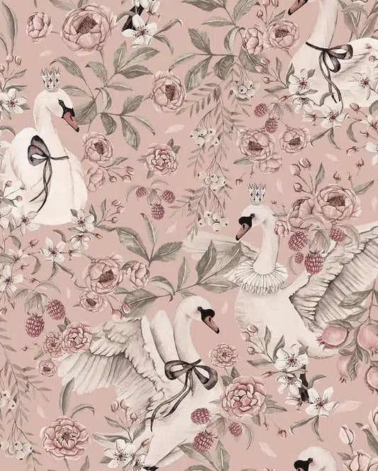 Swan Queen Blush, Wallpaper