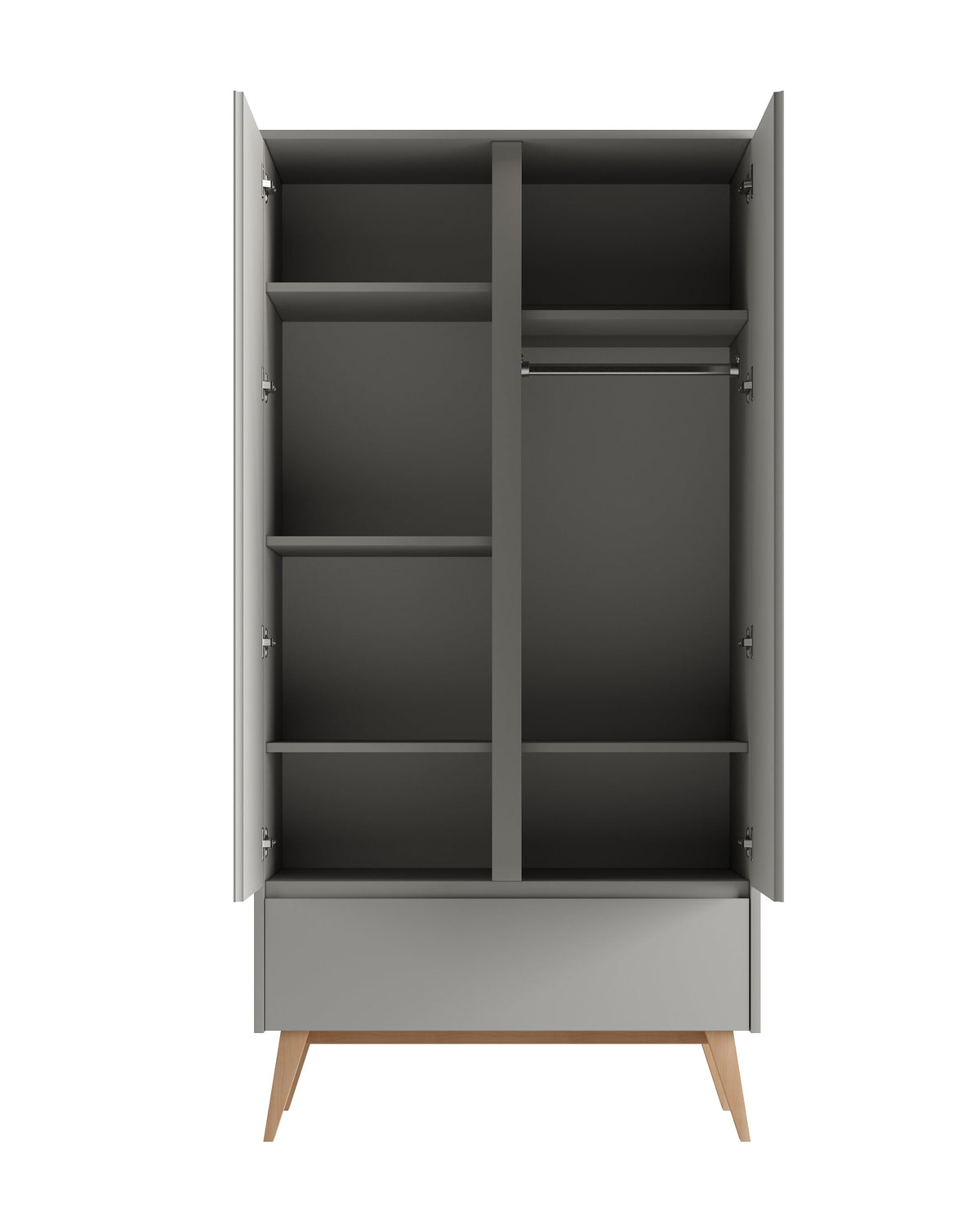 Pinio, Swing Vaatekaappi 2 ovea, Grey