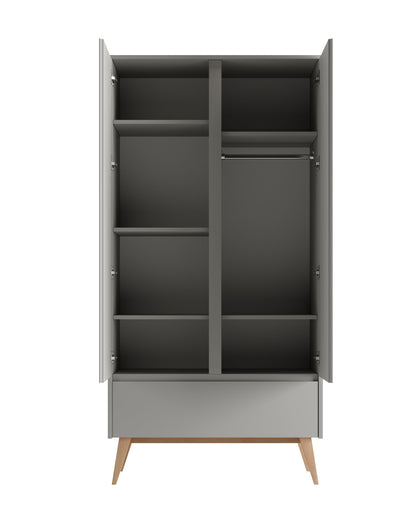 Pinio, Swing Vaatekaappi 2 ovea, Grey