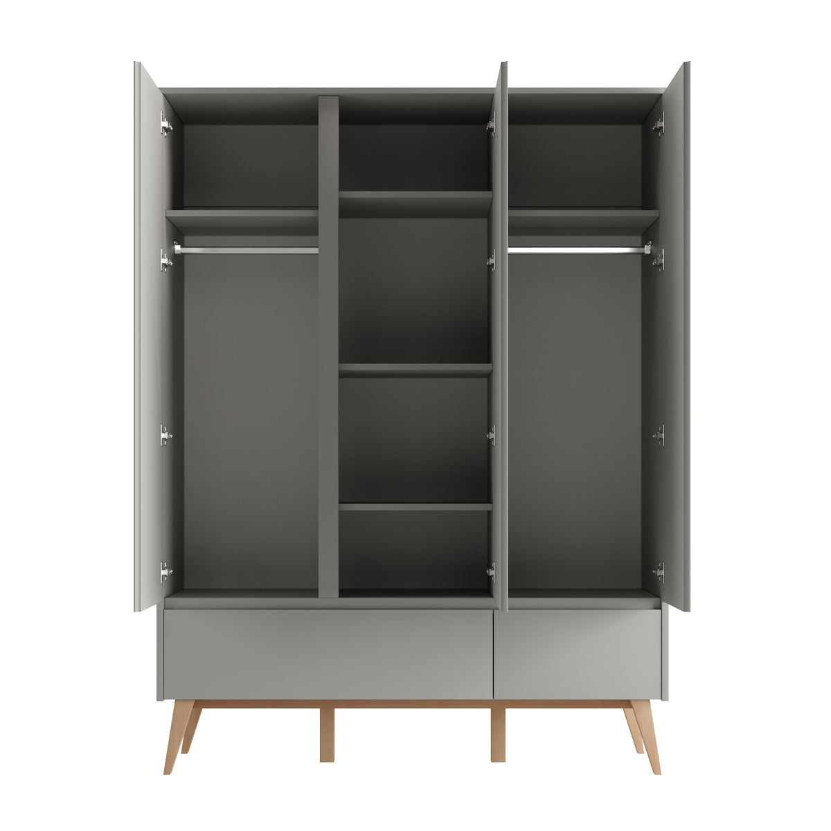 Pinio, Swing Vaatekaappi 3 ovea, Grey