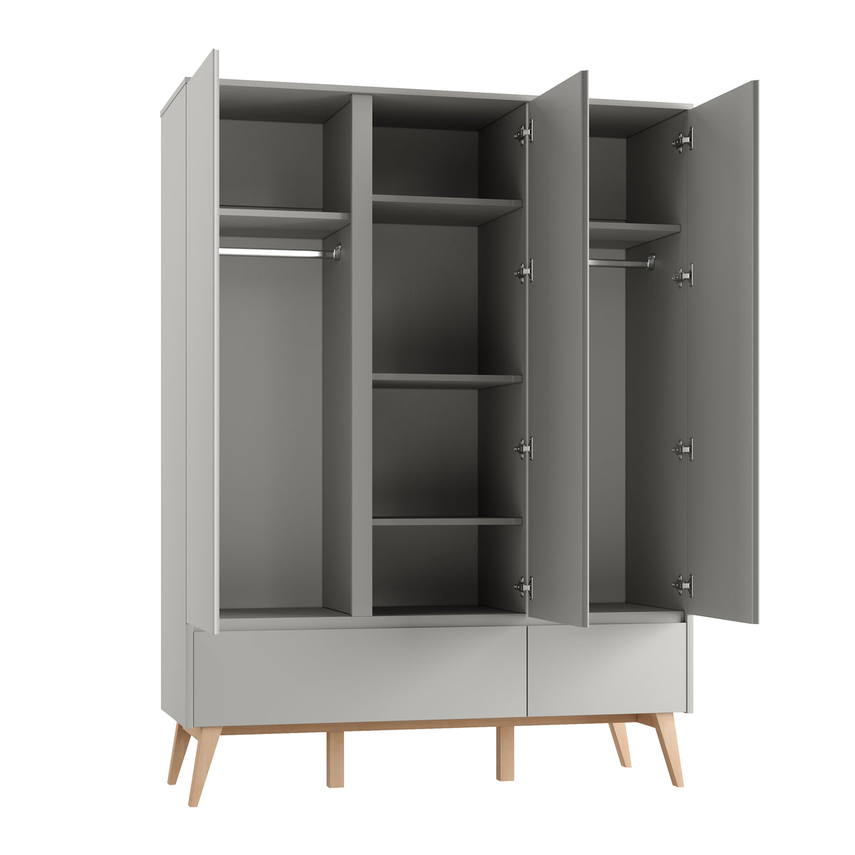 Pinio, Swing Vaatekaappi 3 ovea, Grey