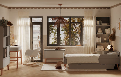 Pinio, Gungbädd 90x200 cm eller 120x200 cm, Grå