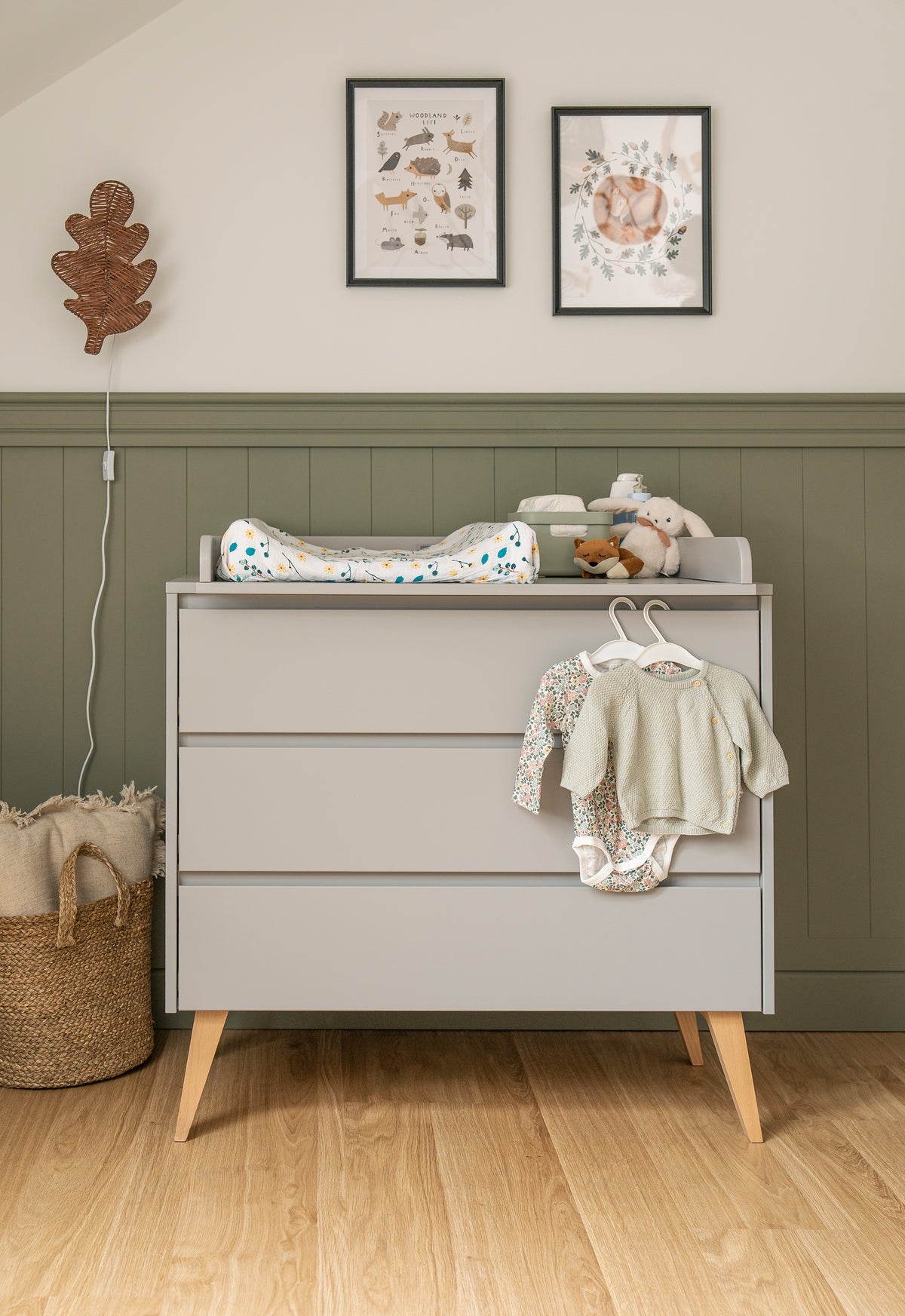 Pinio, Swing Chest of 3 drawers, Grey