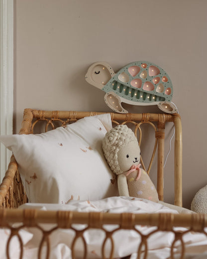 Little Lights Yövalo Turtle, Seafoam Pink