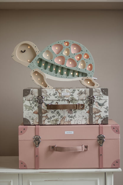 Little Lights Yövalo Turtle, Seafoam Pink