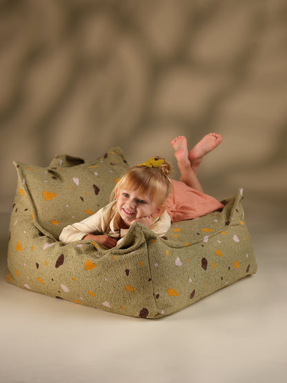 Wigiwama Beanbag Chair, Terrazzo Moss