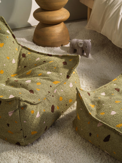 Wigiwama Beanbag Chair, Terrazzo Moss