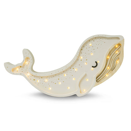 Little Lights Night Light, Whale Albino White