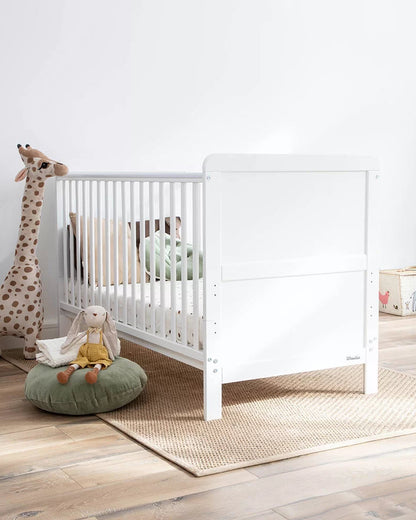 Woodies, Cot bed 2 IN 1 Classic Cot Bed 70x140 cm, White