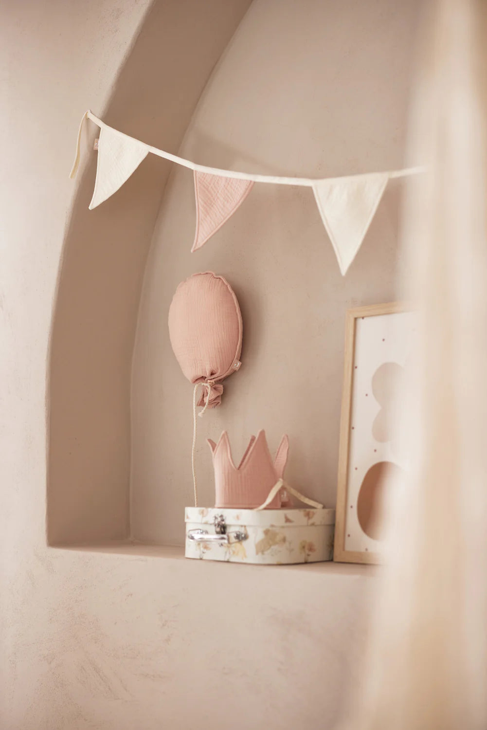 Jollein, Garland, Rose/Ivory