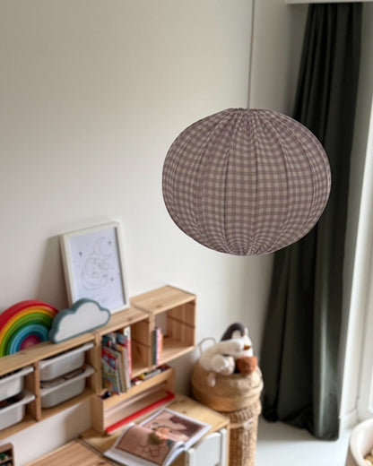 Lampshade, Pumpkin, Muslin Lilac