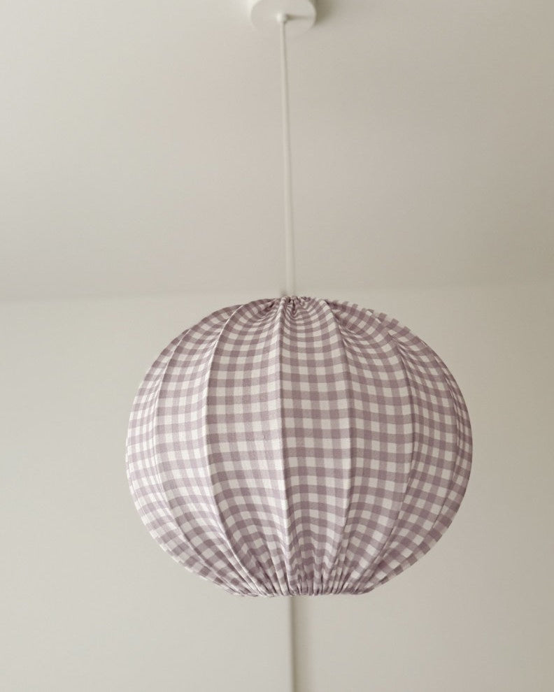 Lampshade, Pumpkin, Muslin Lilac