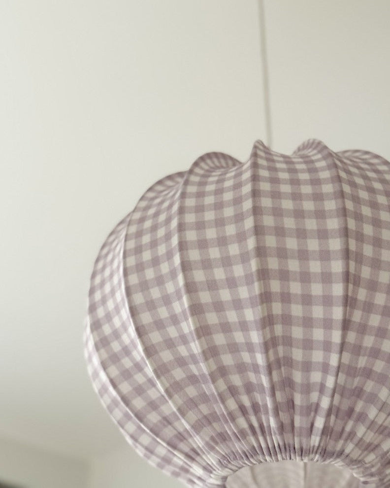 Lampshade, Pumpkin, Muslin Lilac
