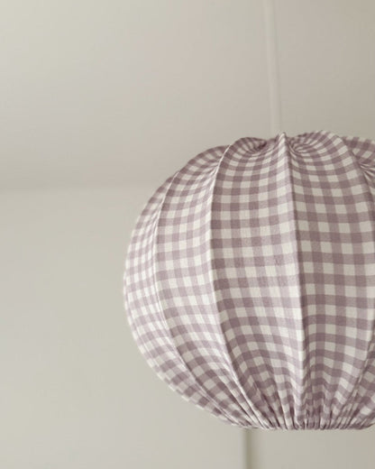 Lampshade, Pumpkin, Muslin Lilac