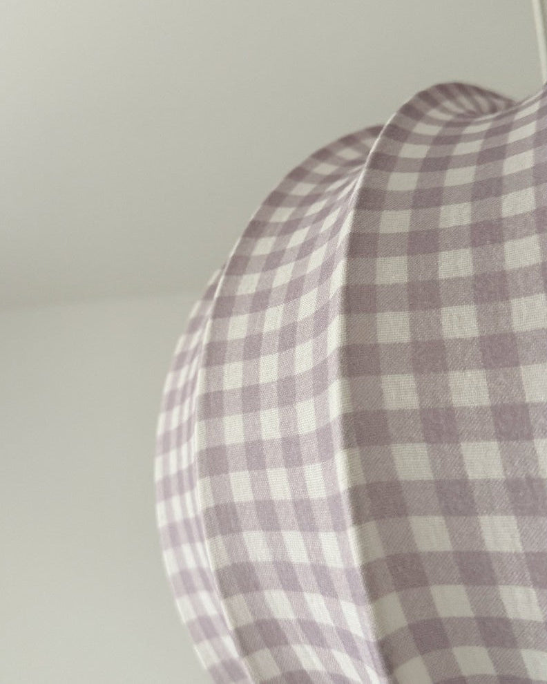 Lampshade, Pumpkin, Muslin Lilac