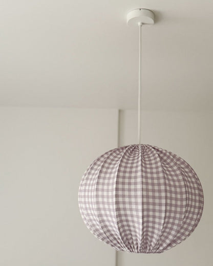Lampshade, Pumpkin, Muslin Lilac