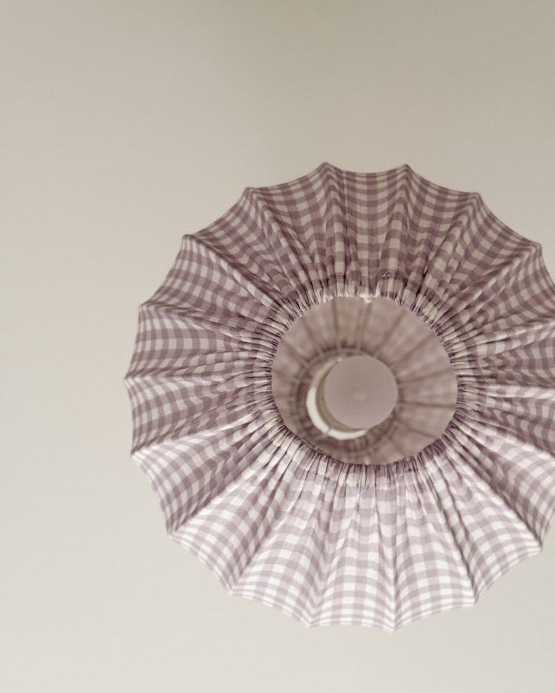 Lampshade, Pumpkin, Muslin Lilac