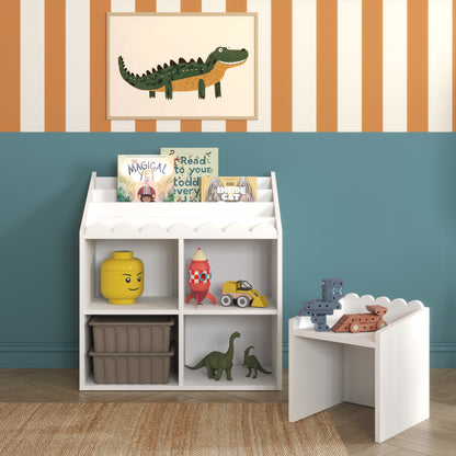 Bokvrå, Montessori bokhylla, snö