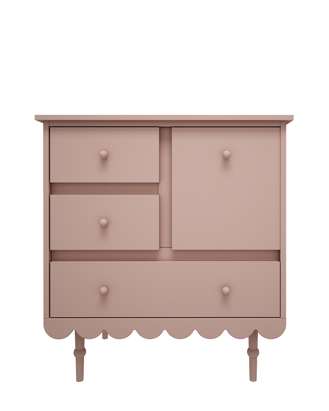 Wood Luck Design, Lipasto Short, Babushka Natural Pink