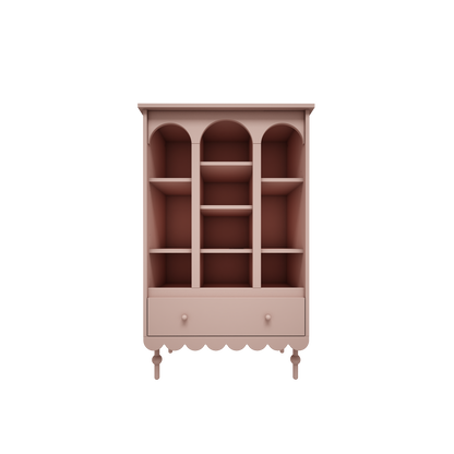 Wood Luck Design, bokhylla, Babushka naturrosa