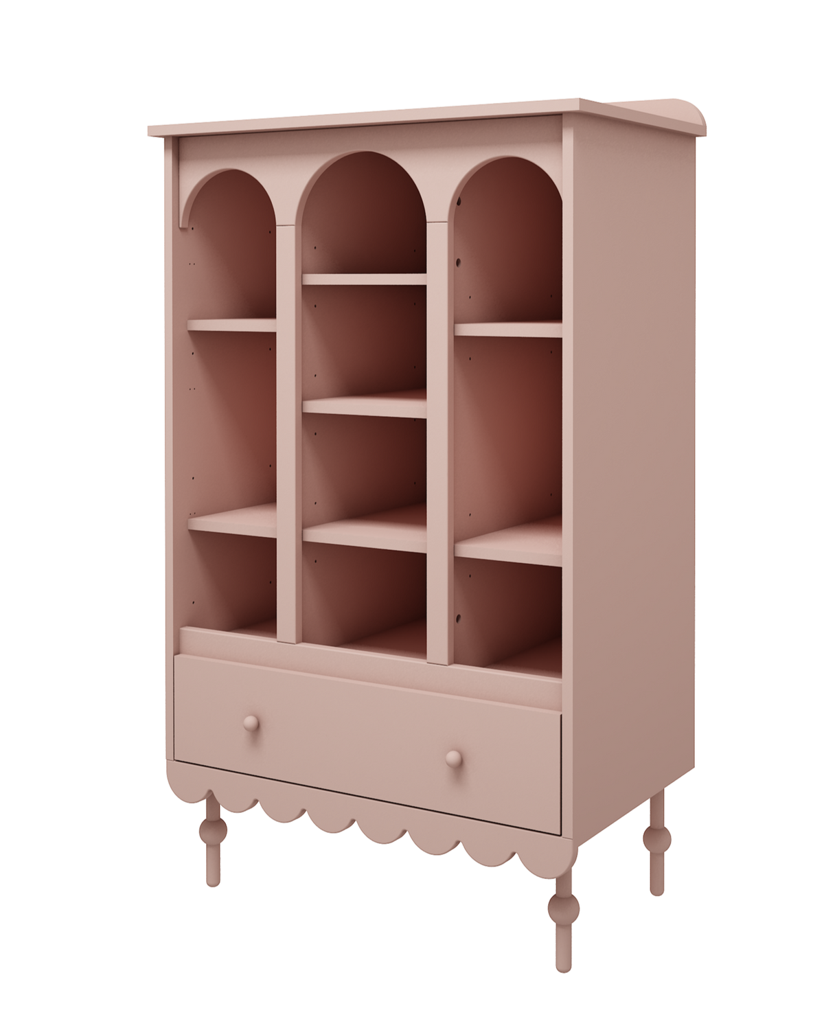 Wood Luck Design, bokhylla, Babushka naturrosa